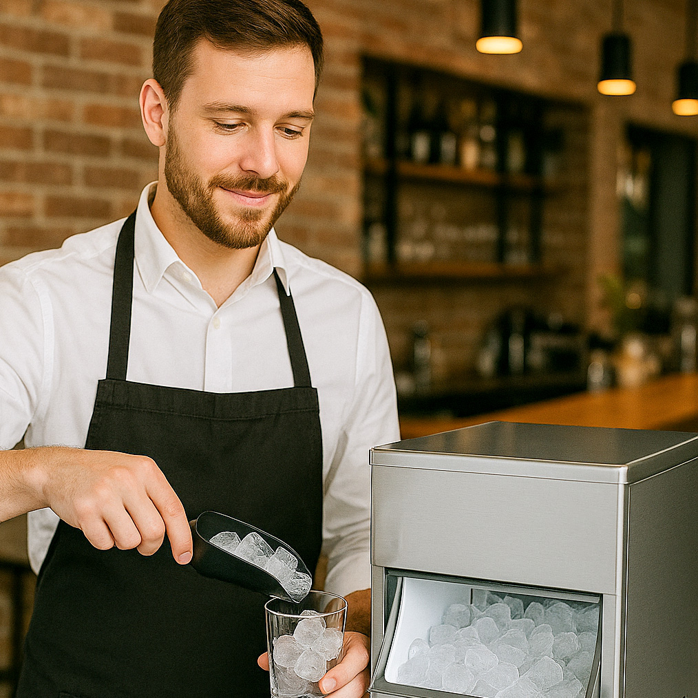 Professionelle Eiswürfelmaschine für die Gastronomie