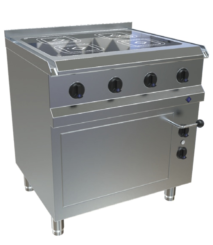 MKN Optima 700 Herd Vitro 4 Kochfelder Ceran mit E-Backofen 1 1/2 GN