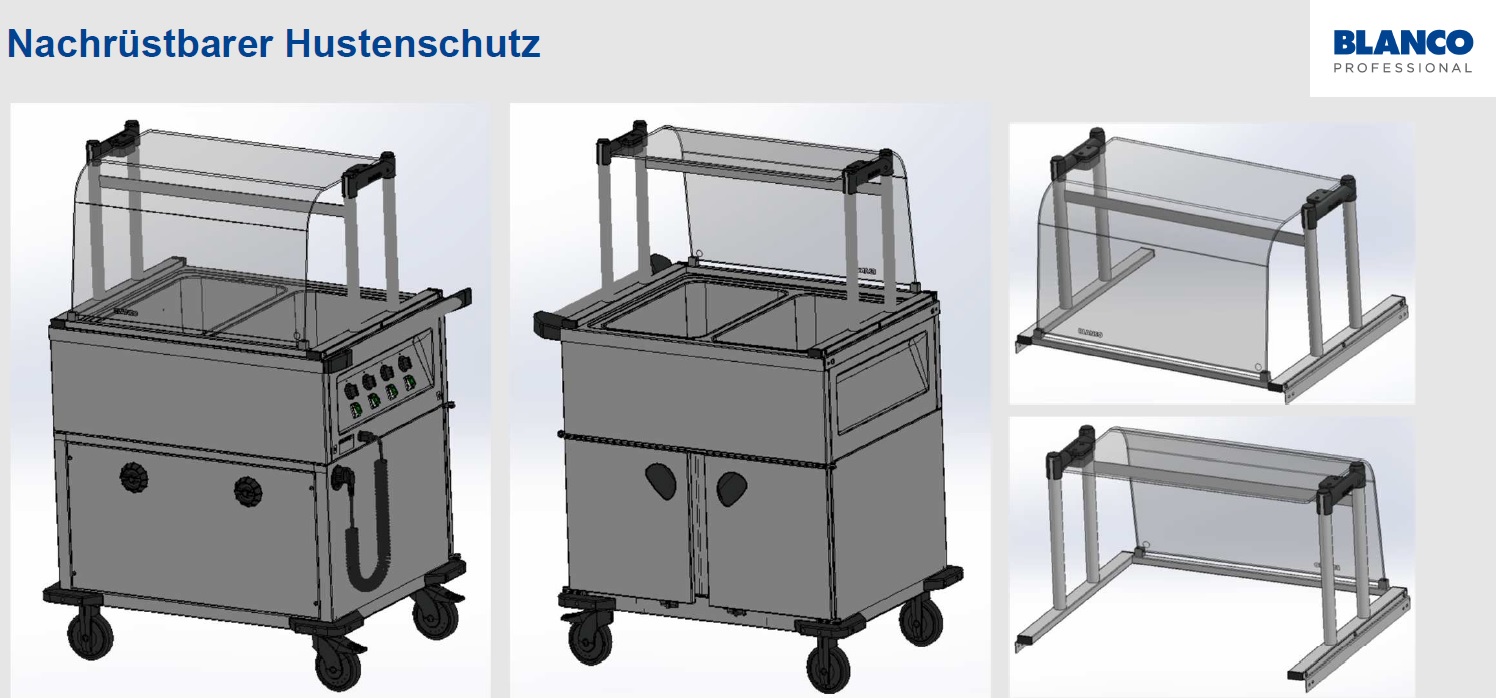 B.PRO Nachrüstbarer Hustenschutz für SAG 2, SAG L-2, SAW 2, SAW L-2, SAW 2-UK