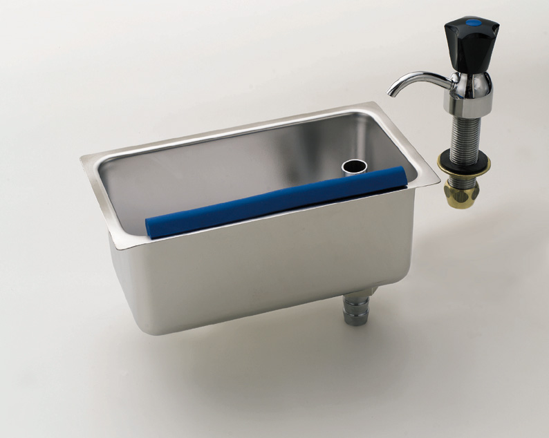 Stöckel Einbauspüle Modell 14a für Theken mit Zulauf über Standventil