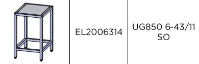 Eloma Untergestell für Eloma Kombidämpfer JOKER 6-11