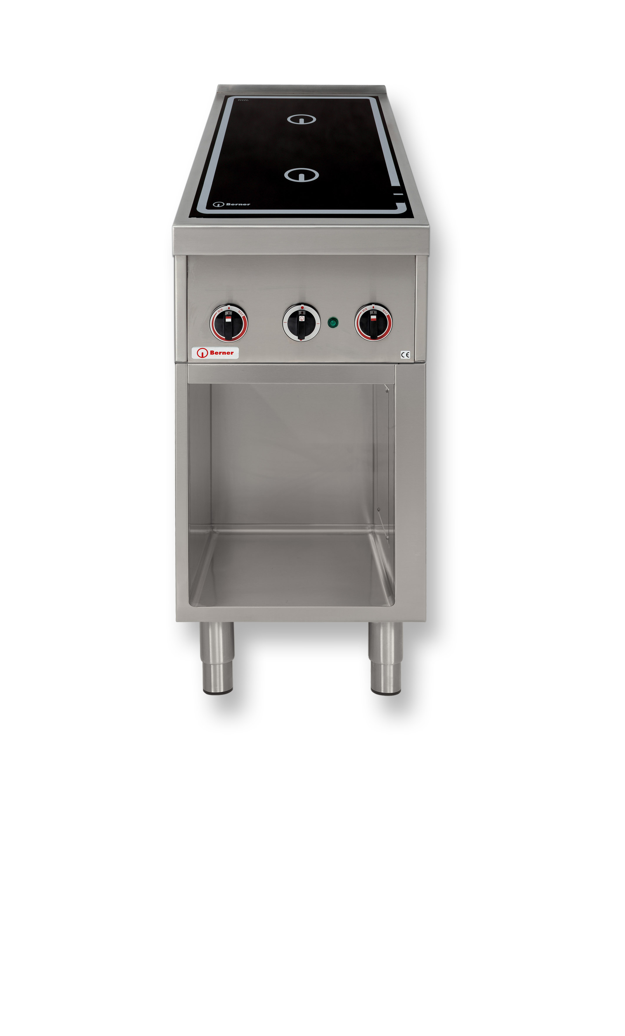 Berner Induktionsherd Standgerät, 2 quadratische Kochstellen