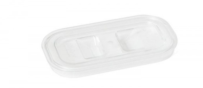 Rieber Flachdeckel GN 1/9 transparent aus Polycarbonat