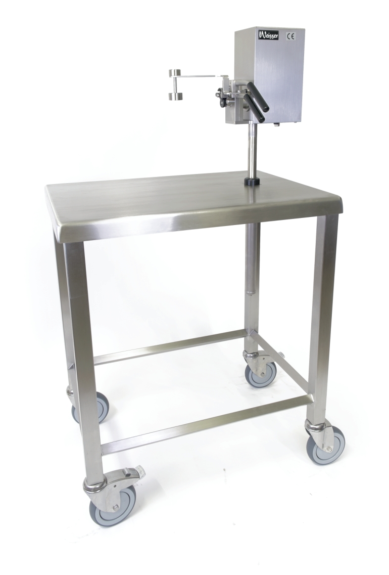 Weisser Elektro-Dosenaufschneider FDO 55, fahrbar