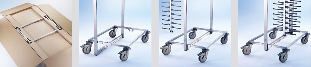 AltInfoB.PRO Servistar Gastro 80 FP, im Flat Pack zur Selbstmontage, Kunststoffrollen / Art.Nr. 573697