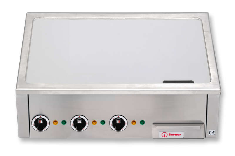 Berner Bratplatte Asia Teppanyaki, Auftischgerät, 3 Heizzonen, 19,5 kW