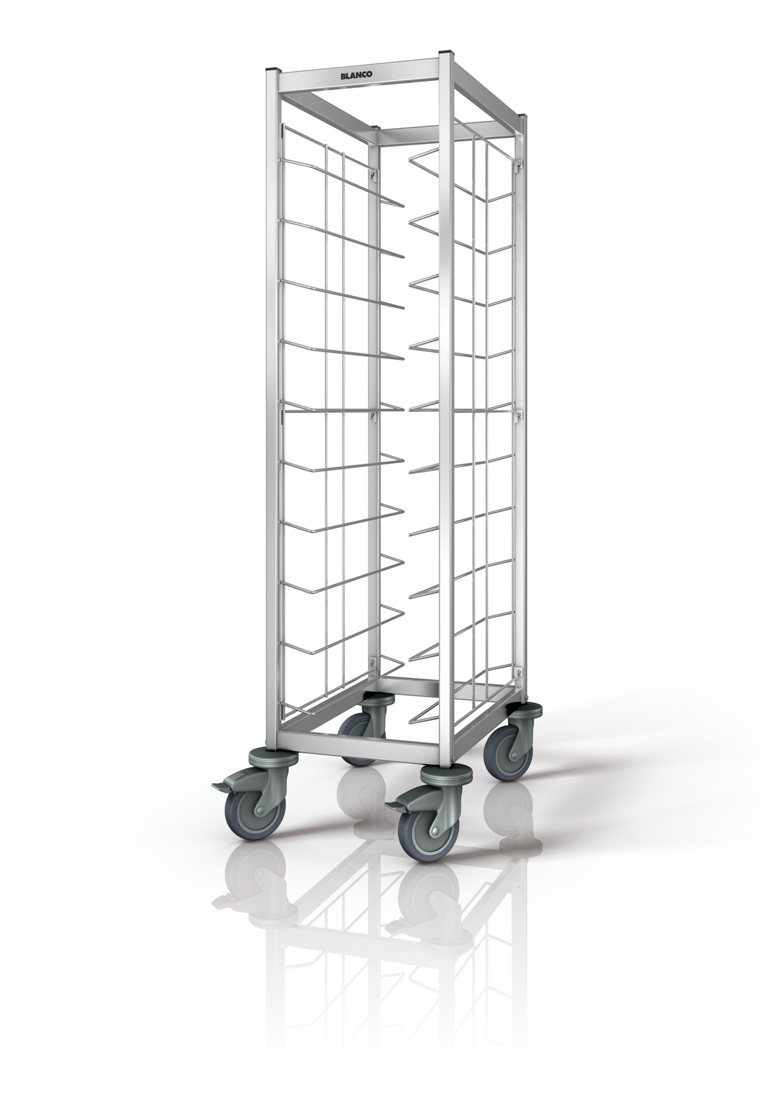 B.PRO Tablett-Abräumwagen TAW 10, 10x EN- od. GN-Tabletts