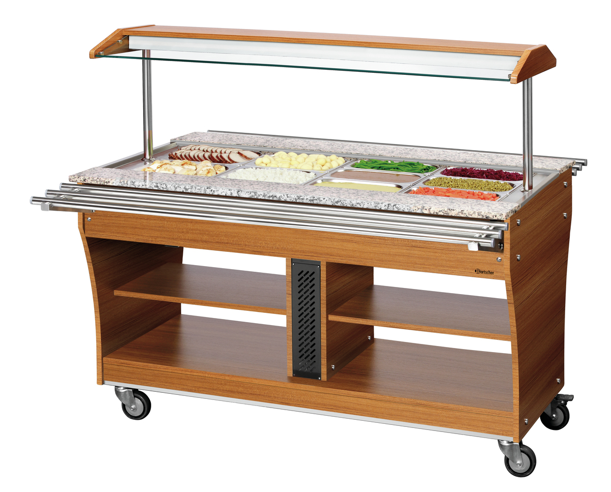 Bartscher Buffetwagen, warm, 4x 1/1GN