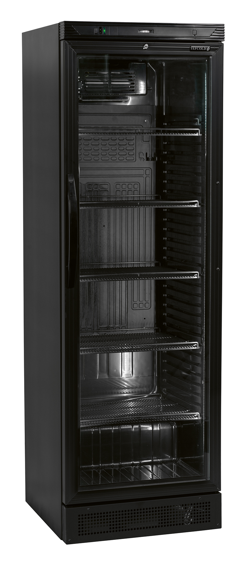 NORDCAP GLASTÜRKÜHLSCHRANK KU 385 G-BLACK