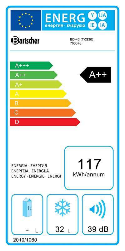 Bartscher Tiefkühlschrank TKS38