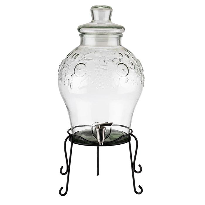 APS Getränkespender "FRUITS" | 10,5 Liter | schwarzes Gestell