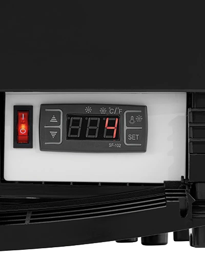 Bartscher Mini-Kühlvitrine 98L2T schwarz Bartscher Mini-Kühlvitrine 98L2T schwarz