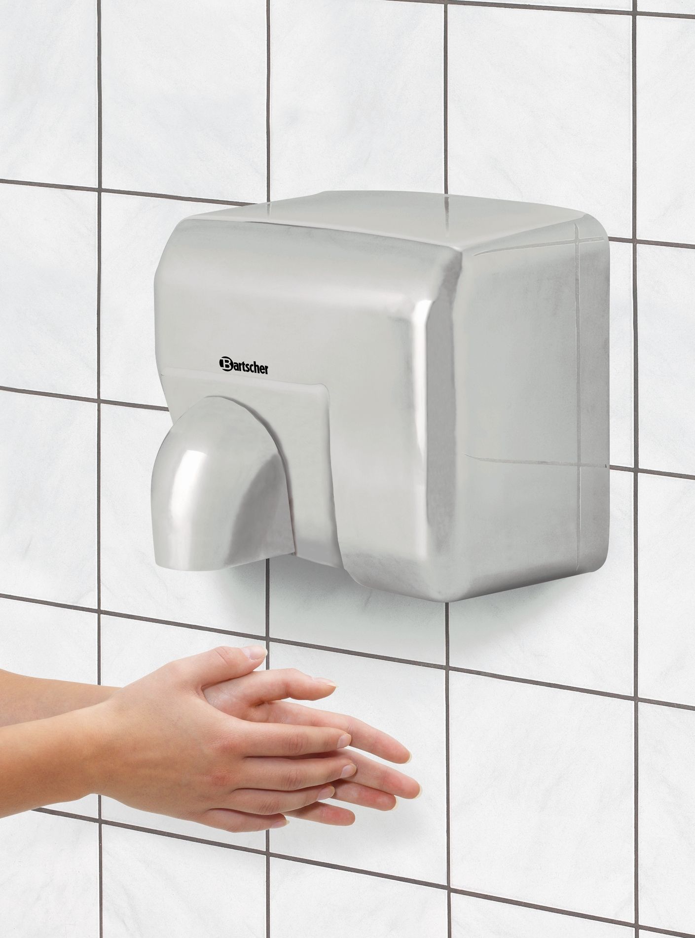 Bartscher Händetrockner, 2,3kW, CNS Bartscher Händetrockner, 2,3kW, CNS