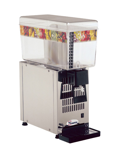 Dynamic Santos Dispenser für gekühlte Getränke mit einem Behälter