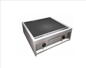 Weisser Glaskeramik Grillplatte Modell CG 60 T