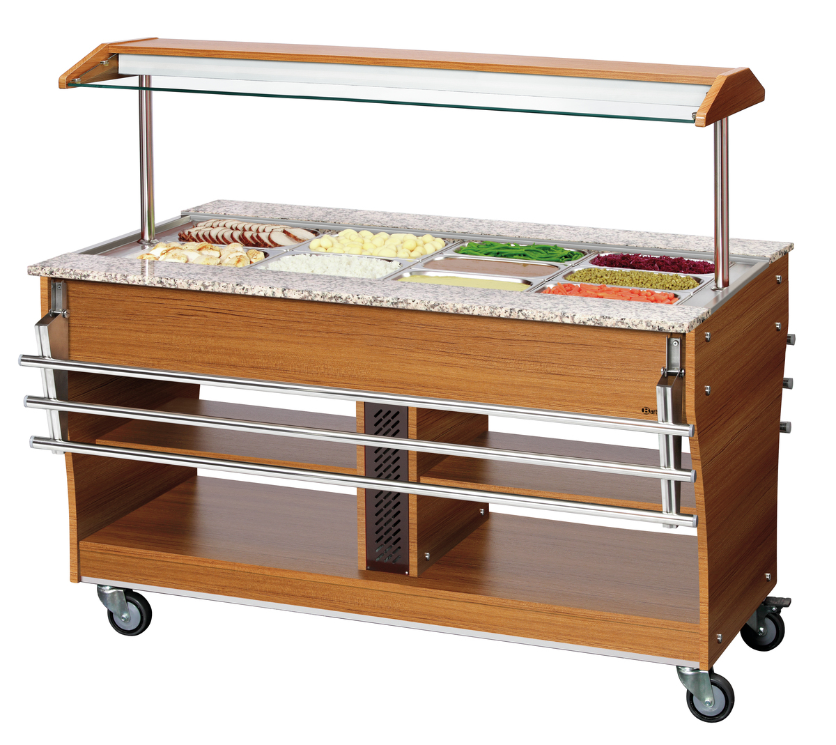 Bartscher Buffetwagen, warm, 4x 1/1GN