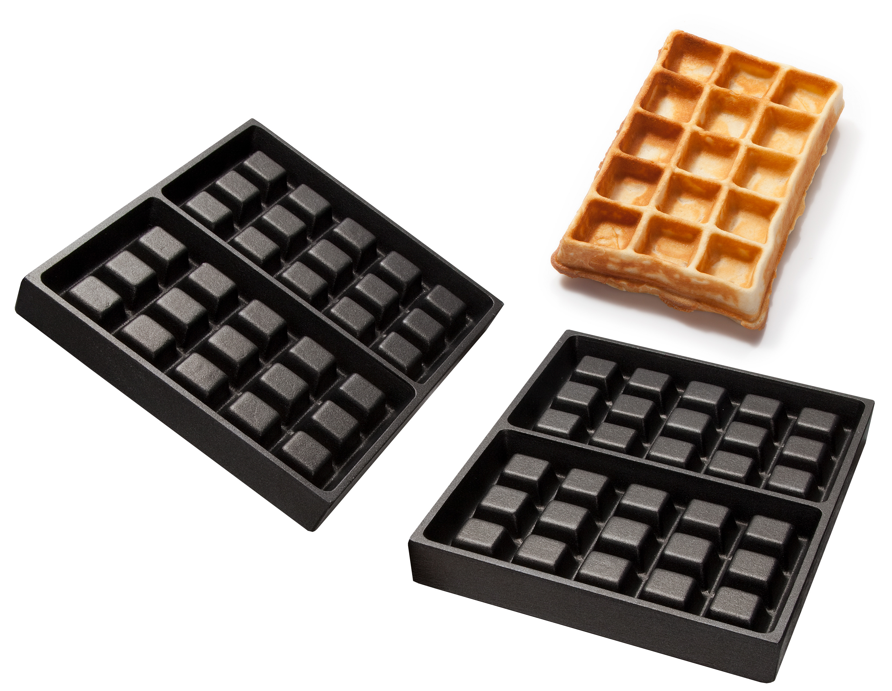 Neumärker Brüsseler Waffel Backplattensatz für SWiNG-Backsystem