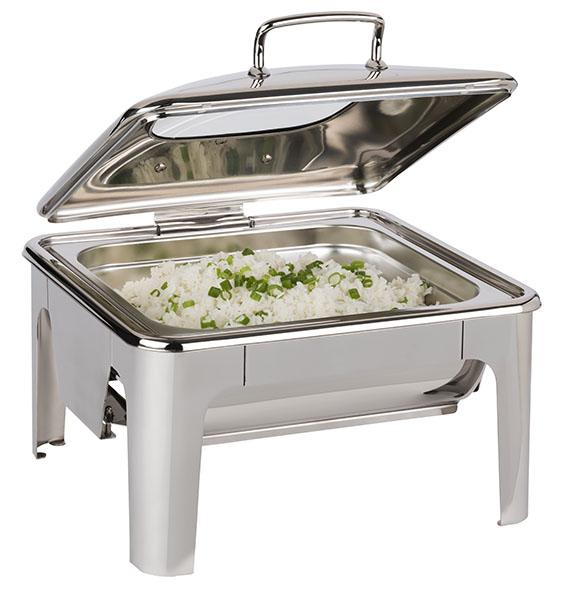 APS GN 2/3 Chafing Dish "EASY INDUCTION"  inkl. 1 Gestell, 1 Wasserbecken, 1 Deckel, 1 GN-Behälter 2/3 | ohne Induktionsplatte