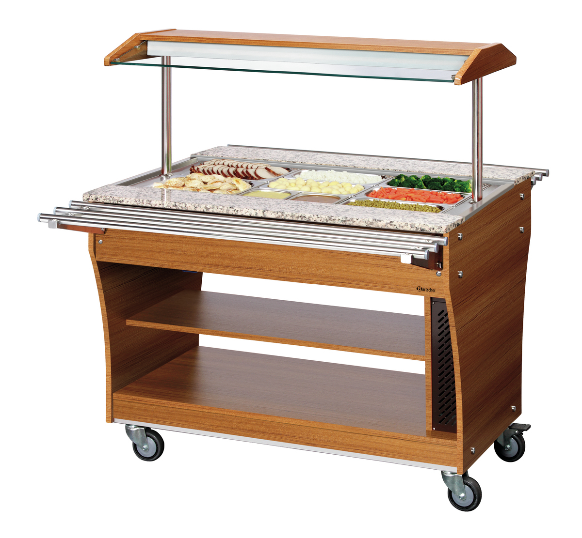 Bartscher Buffetwagen, warm, 3x 1/1GN