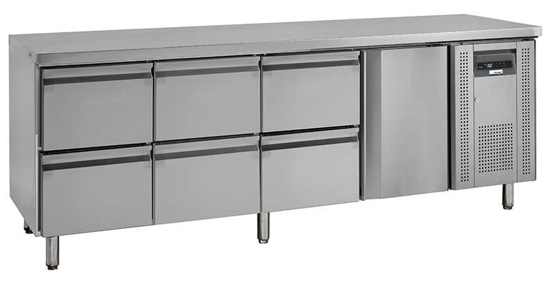 COOL-LINE Kühltisch KTM 4 - 1T 6Z GN 1/1