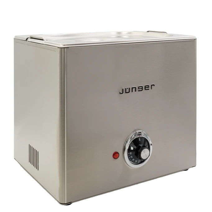 Jünger Wurstwärmer klein 1 Behälter GN 1/2 mit Deckel - 9,5 Liter