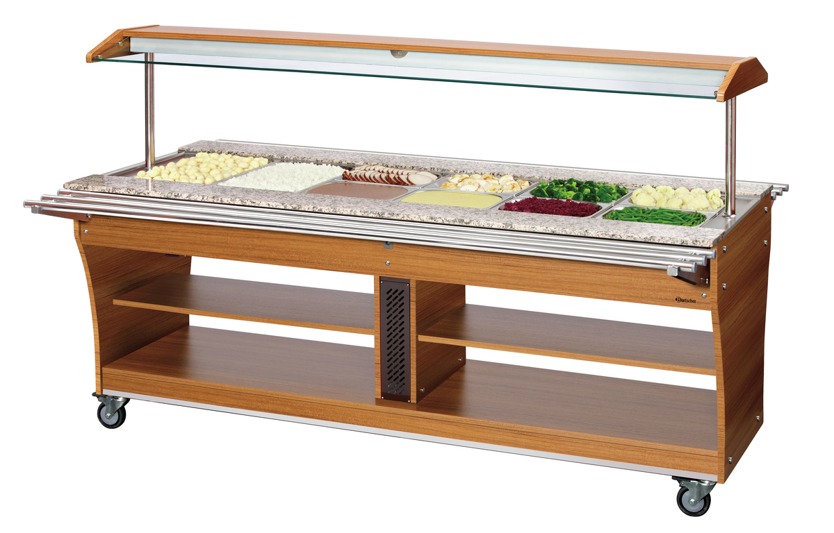 Bartscher Buffetwagen, warm, 6x 1/1 GN