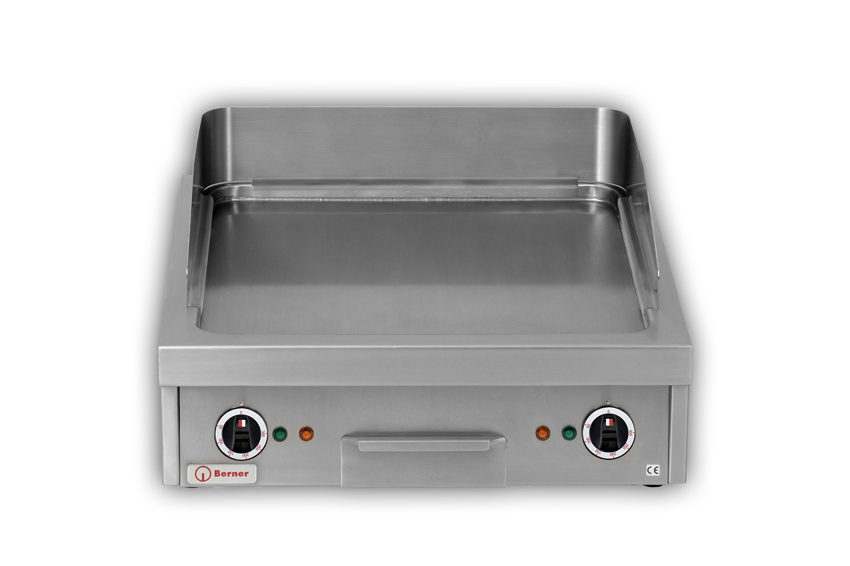 Berner Elektro-Bratplatte, Auftischgerät, 2 Heizzonen, 600 mm breit