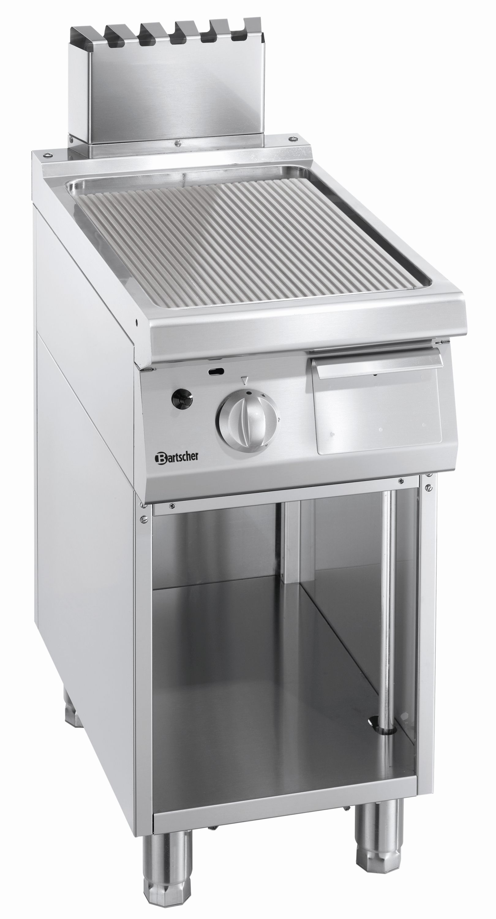 Bartscher Griddleplatte Gas 700,B400, gerillt