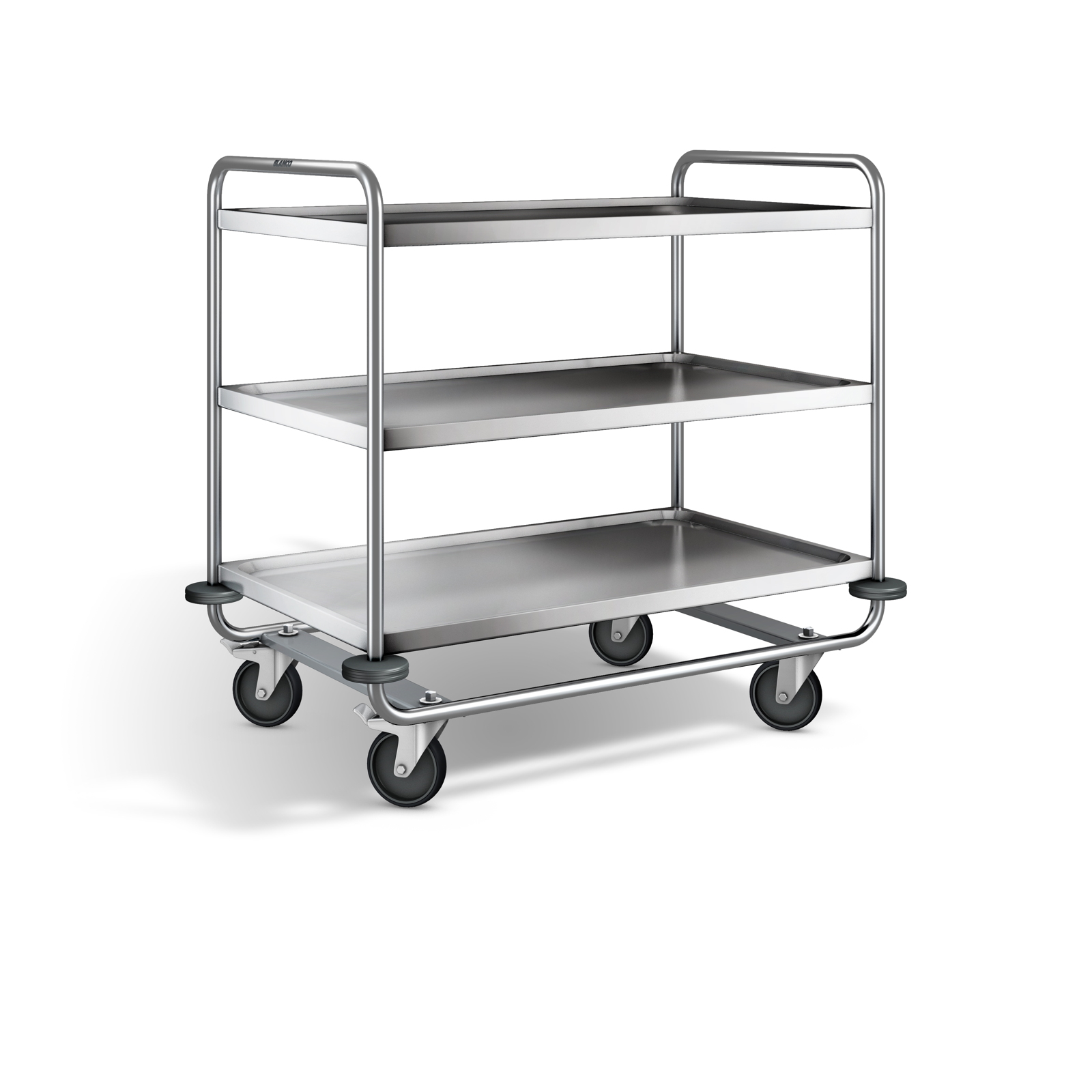 B.PRO Servierwagen SW 10x6-3; mit 4 Lenkrollen (davon 2 mit Feststeller)