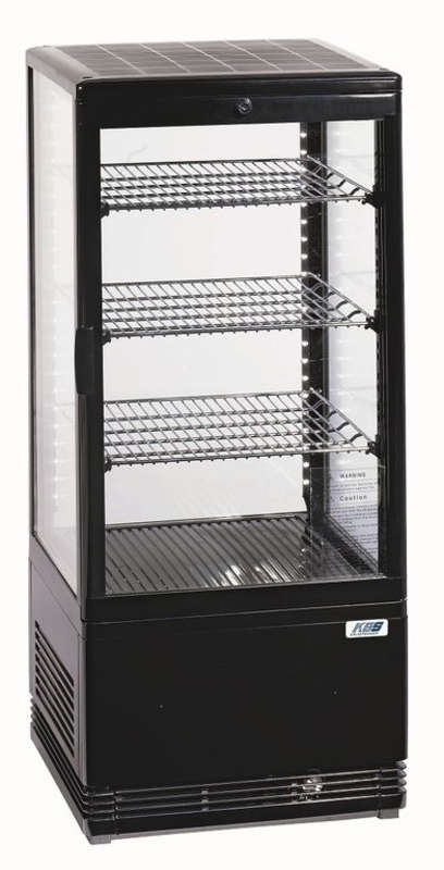 KBS  Tischkühlvitrine RT-78 G LED (schwarz)