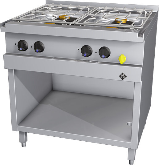 MKN Herd Gas 4 flammig Serie Optima 700