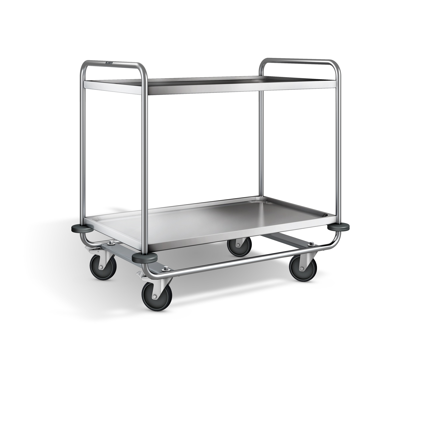 B.PRO Servierwagen SW 10x6-2; mit 4 Lenkrollen (davon 2 mit Feststeller)