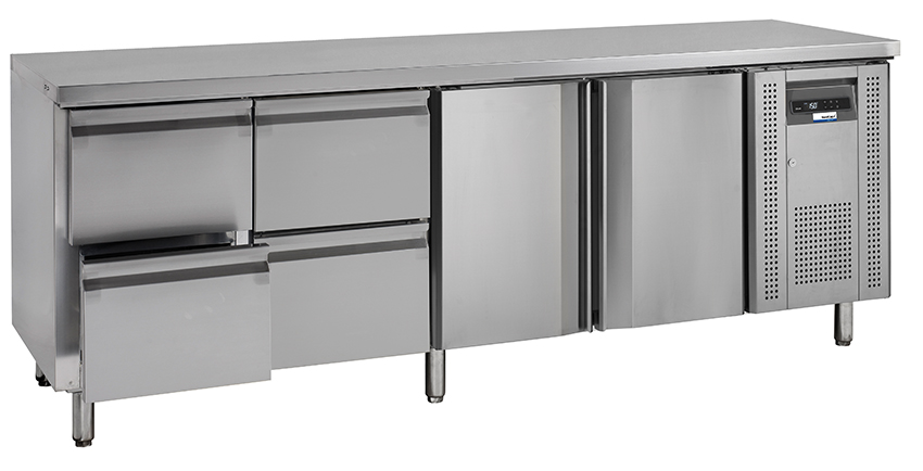 COOL-LINE Kühltisch KTM 4 - 2T 4Z GN 1/1