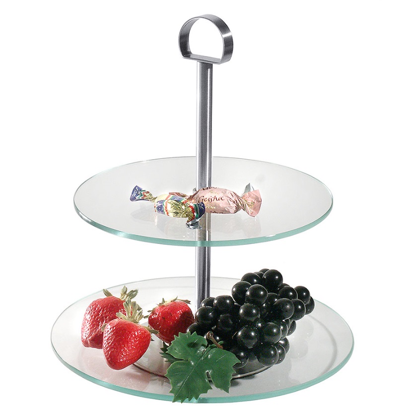 Contacto Glas-Etagere 2 Ebenen