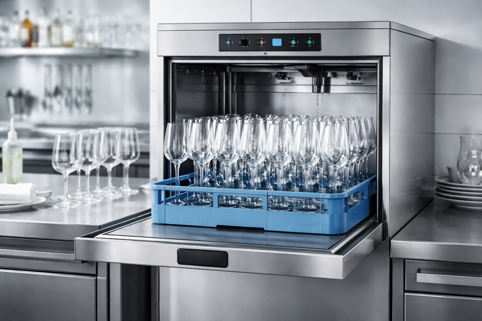 Teikos Gläserspülmaschine – 30 Gläser Kapazität, 500x500 Mm Körbe, Made In Italy