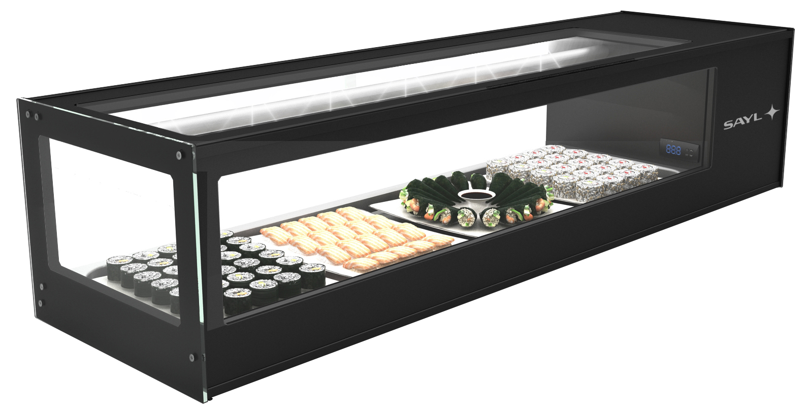 Neumärker Kühlvitrine Logic Sushi 6 6x 1/3 GN x 40 mm