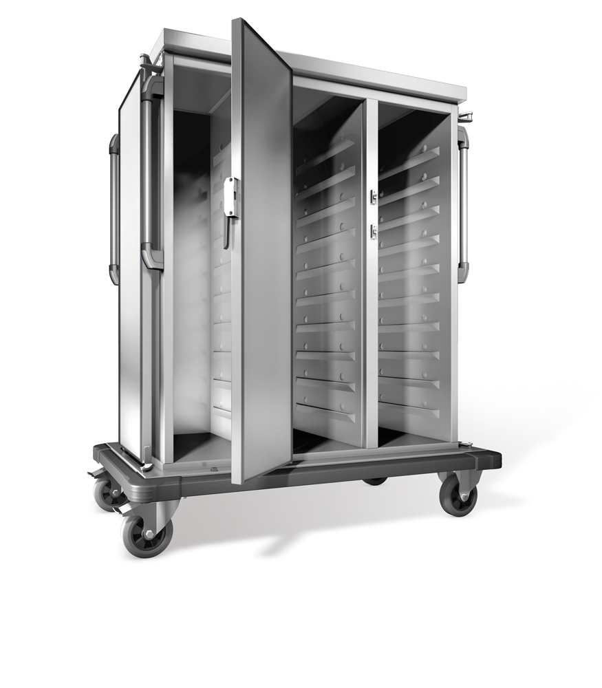 B.PRO Tablett Transportwagen TTW 30-115 DDG doppelwandig