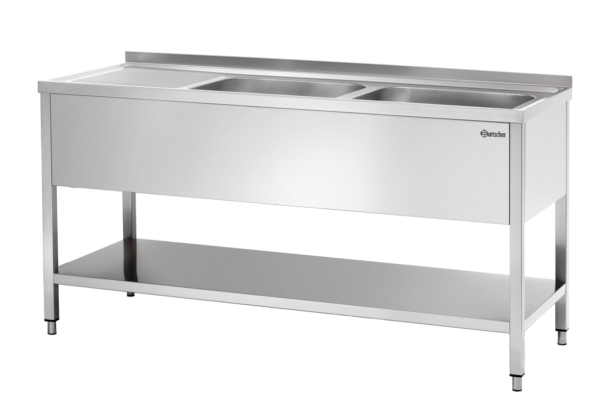 Bartscher Spüle 700, 2 Becken RE