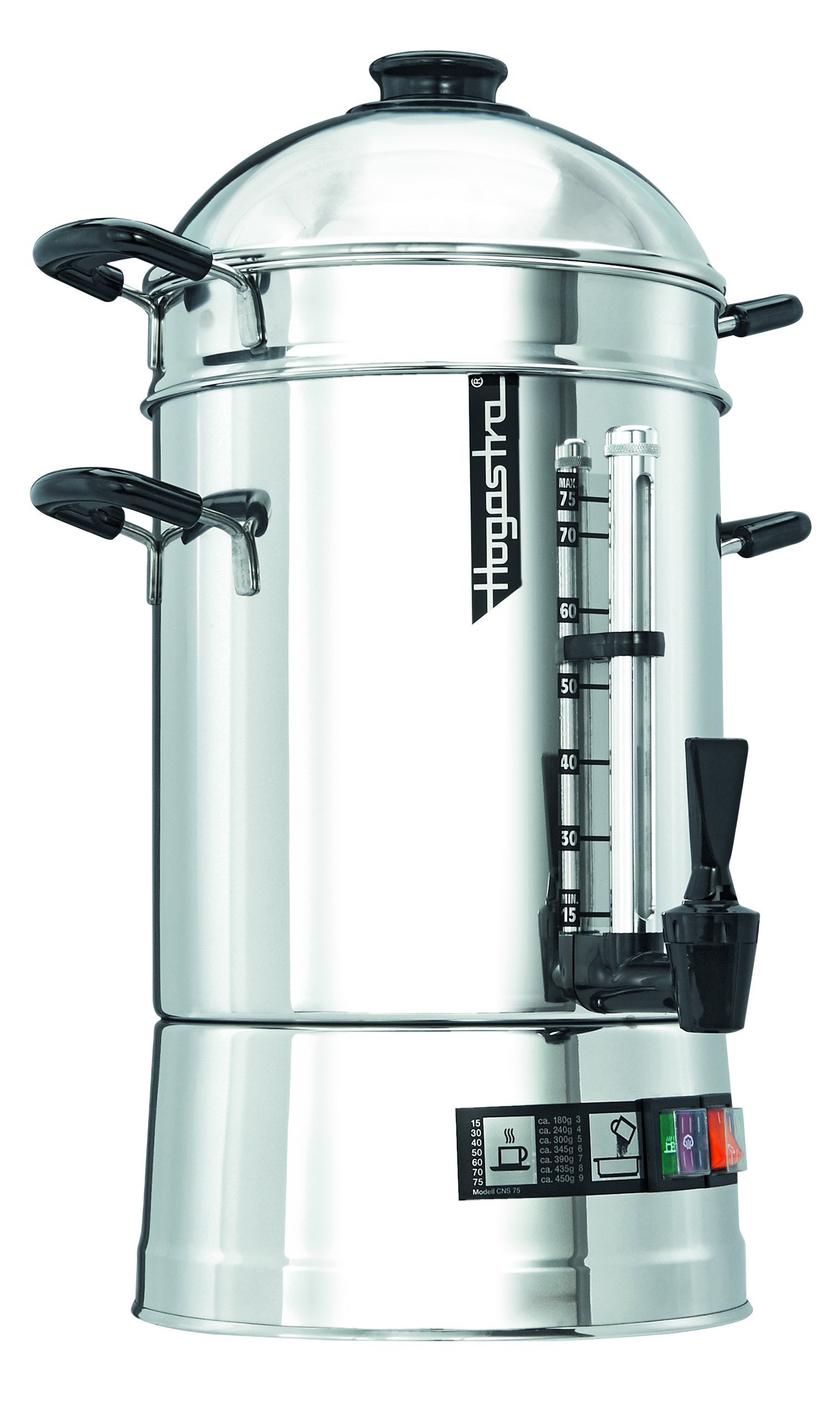 Hogastra Kaffeeautomat CNS 75 CLASSIC Line mit Domdeckel, 2 - 9,5 Liter