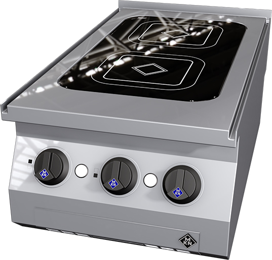 MKN Kocher Induktion 2 Kochfelder Serie Counter SL