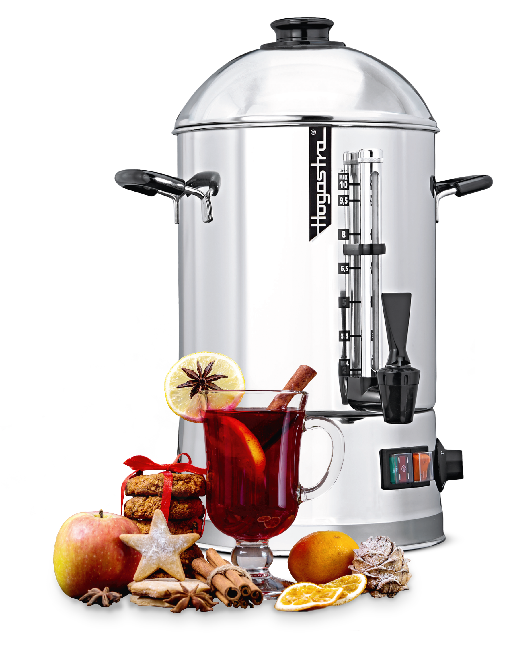 Hogastra Heißwasserautomat Glühweinspender GW 10 CLASSIC LINE mit Domdeckel, 2 - 10 Liter | Art.Nr. 225