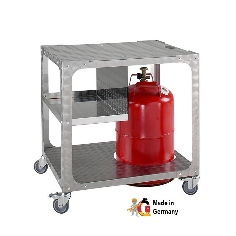 MUE  Universalwagen RW3 passend für GBT3, mit Glasflaschenhalterung und Ablage