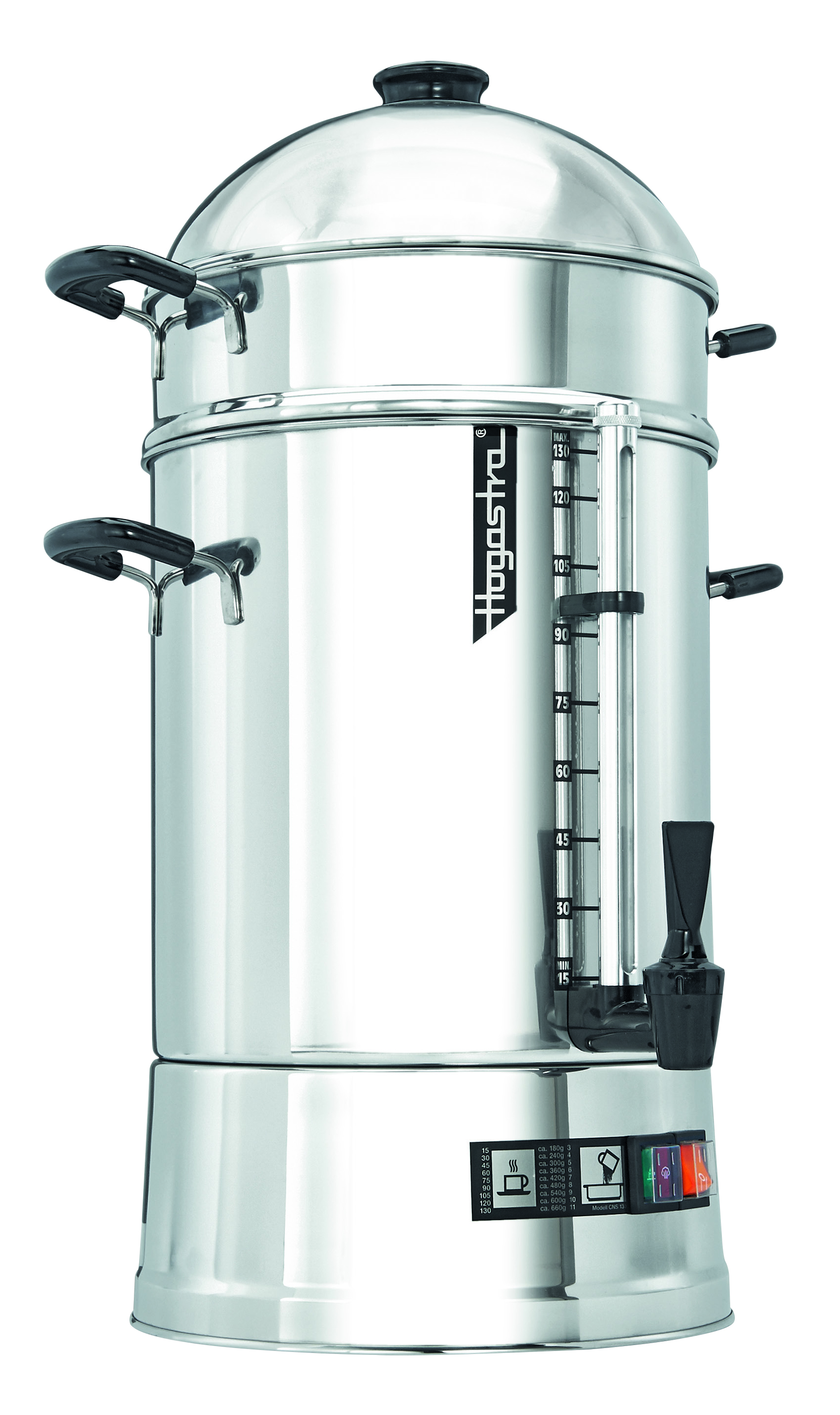 Hogastra Kaffeeautomat CNS 130 CLASSIC Line mit Domdeckel, 2 - 16,5 Liter