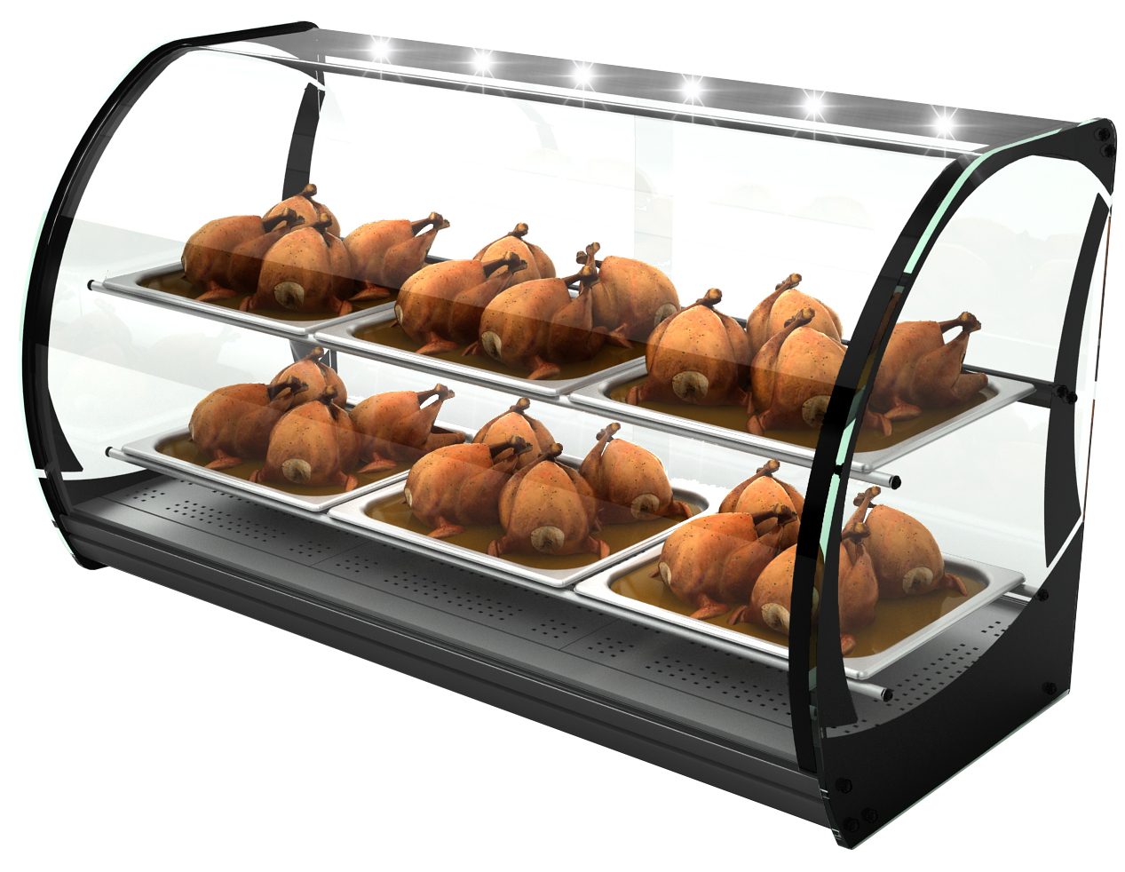 Neumärker Warmhaltevitrine Honda 6x 2/3 GN x 20 mm