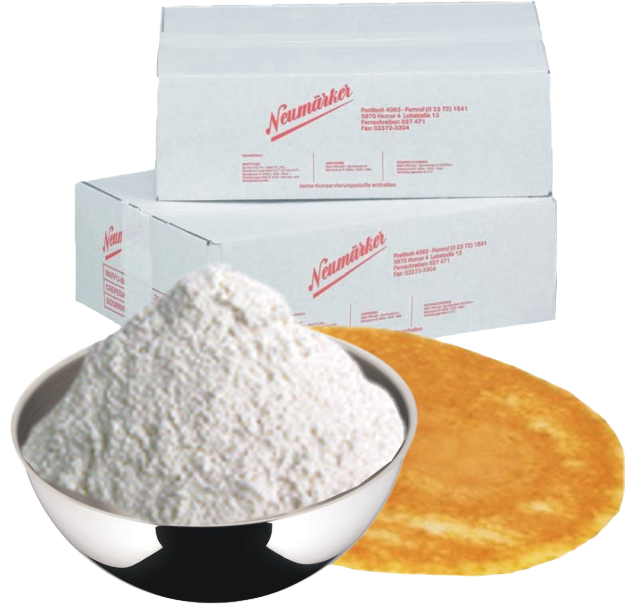 Neumärker Crêpes-Ready-Mix Karton à 10 kg (10x 1 kg)