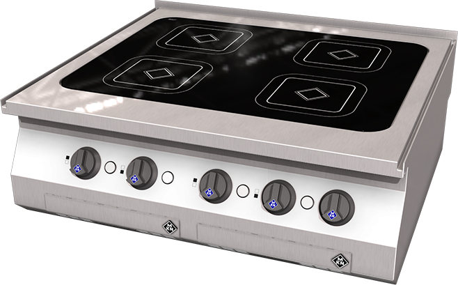 MKN Kocher Induktion 4 Kochfelder Serie Counter SL