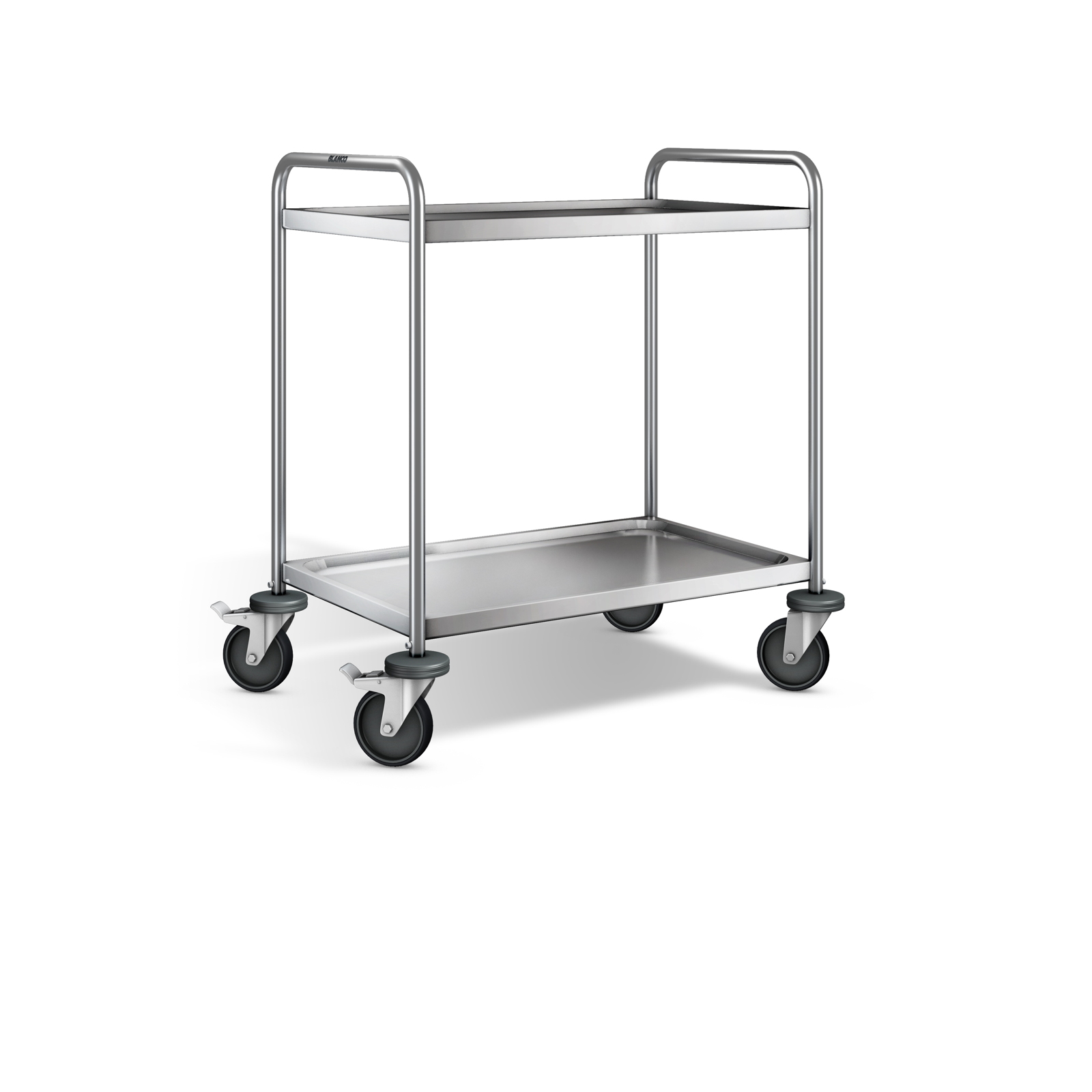 B.PRO Servierwagen SW 8x5-2; mit 4 Lenkrollen (davon 2 mit Feststeller)