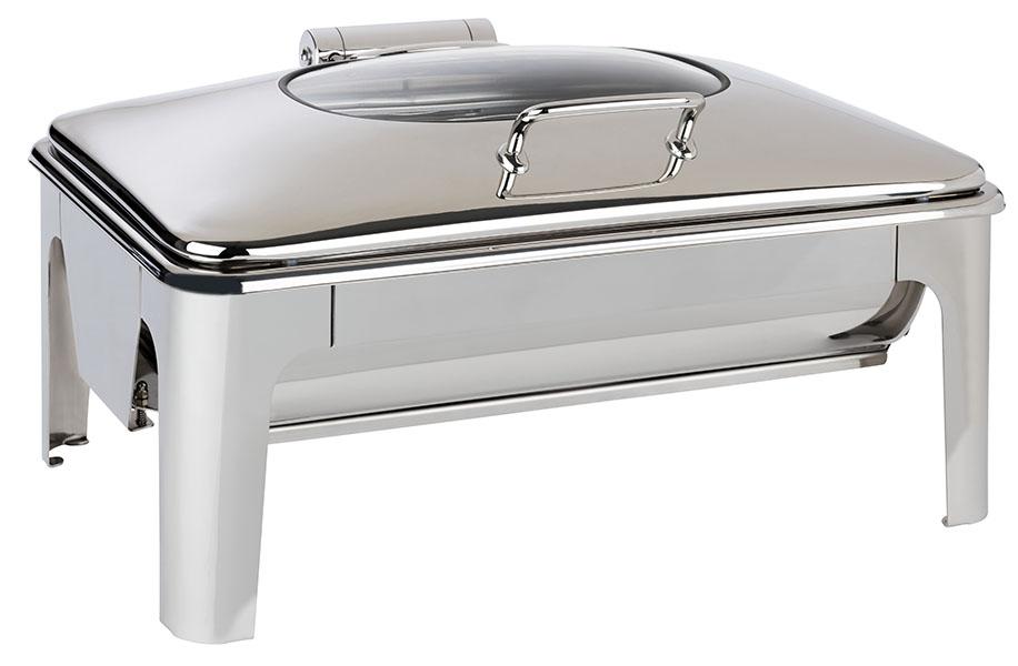 APS GN 1/1 Chafing Dish "EASY INDUCTION" inkl. 1 Gestell, 1 Wasserbecken, 1 Deckel, 1 GN-Behälter 1/1 | ohne Induktionsplatte