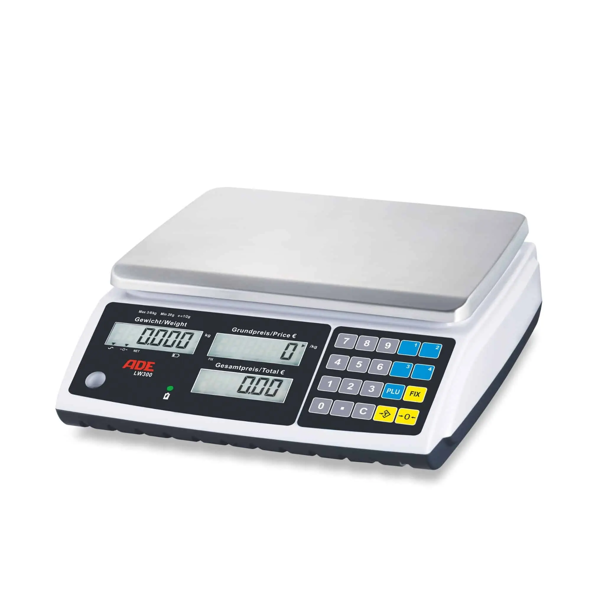 ADE Preisrechnende Zweibereichs-Waage LW 300-15