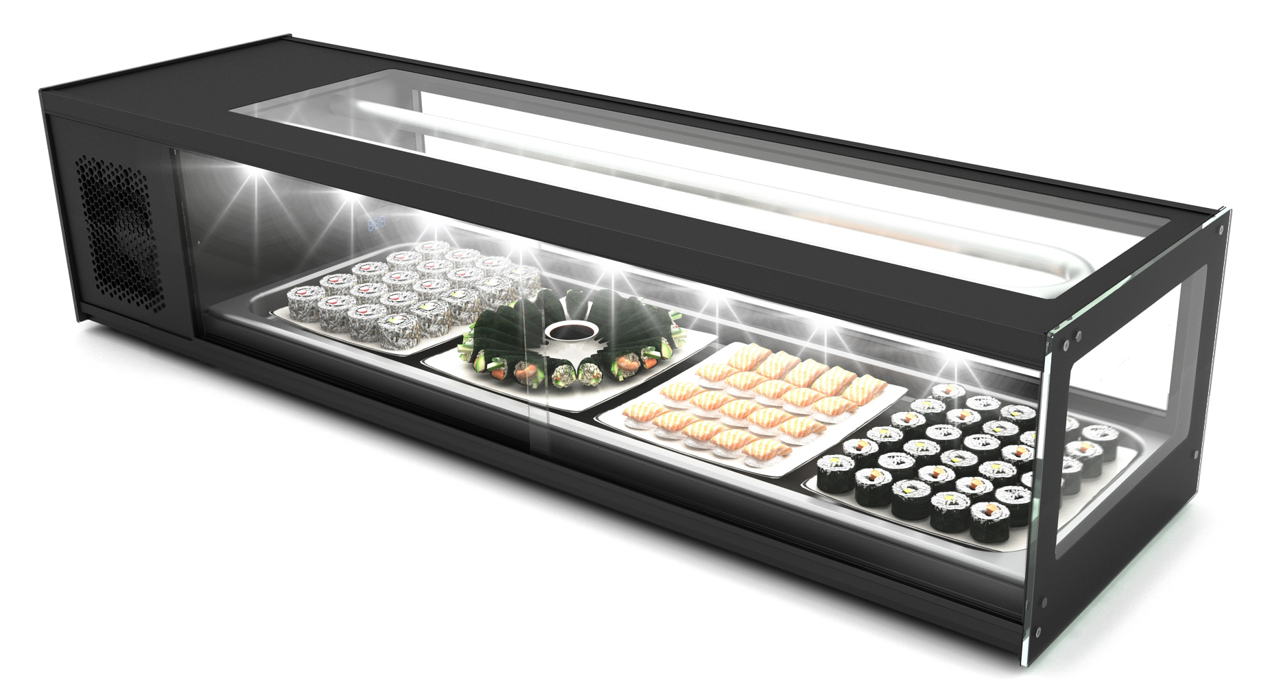 Neumärker Kühlvitrine Logic Sushi 6 6x 1/3 GN x 40 mm